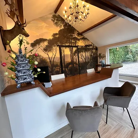 Wellness Tuin - Ultieme Partner Beleving - St Hubertus Met Jacuzzi ,openhaard, Prive Hottub En Prive Sauna In Jachthut Stijl * Horst
