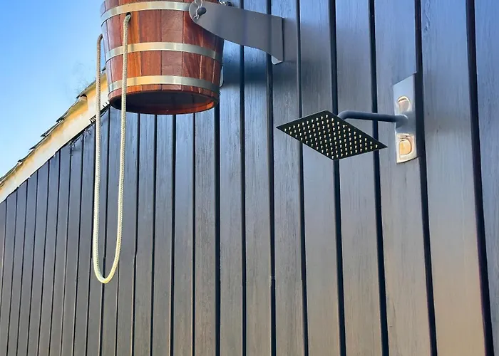 Wellness Tuin - Ultieme Partner Beleving - St Hubertus Met Indoor Jacuzzi, Openhaard, Prive Hottub En Prive Sauna In Jachthut Stijl - Gratis Fles Prosecco & Leuke Partner Connect Box ! هورست